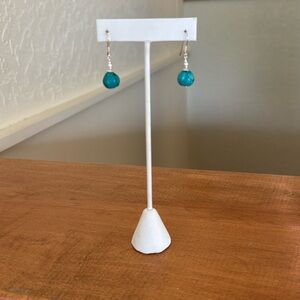 Sterling silver and turquoise earrings